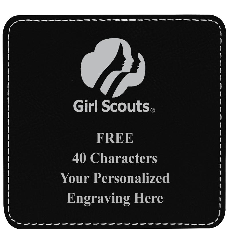 4" COASTER LEATHERETTE