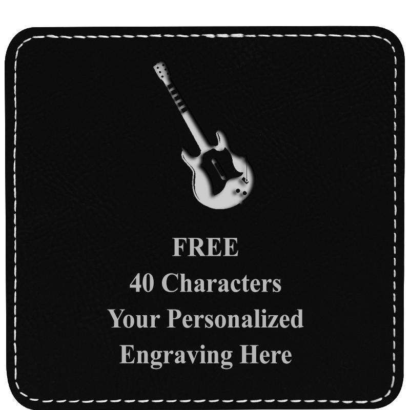 4" COASTER LEATHERETTE