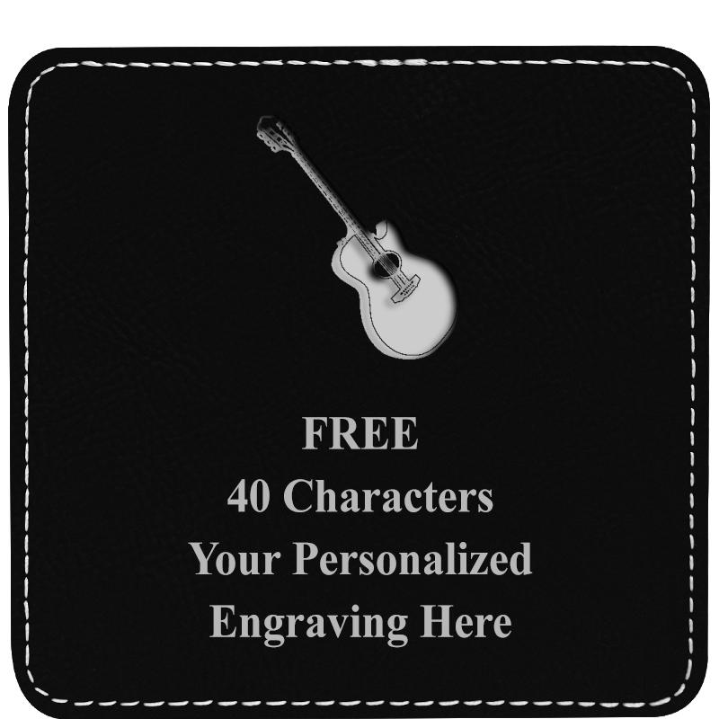 4" COASTER LEATHERETTE