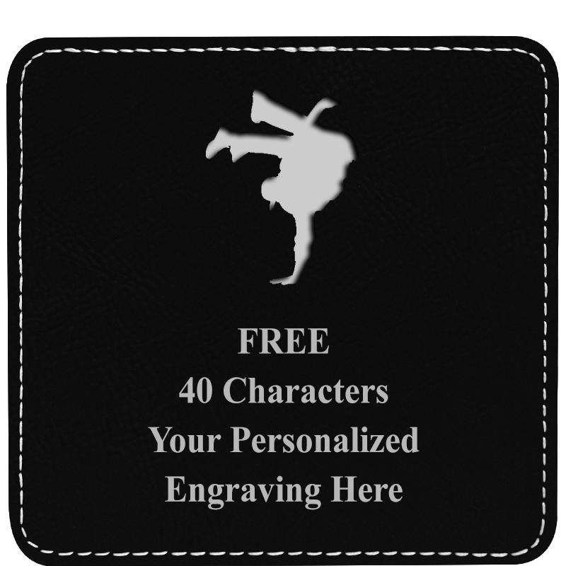 4" COASTER LEATHERETTE