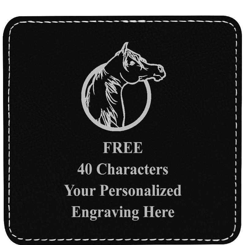4" COASTER LEATHERETTE
