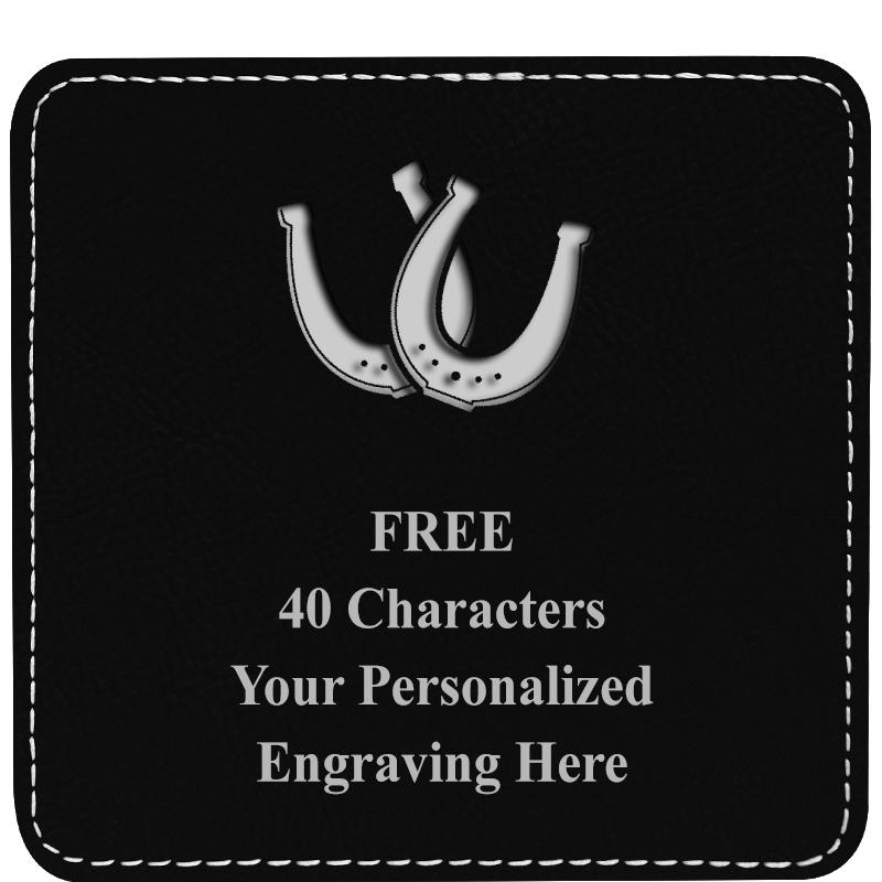 4" COASTER LEATHERETTE