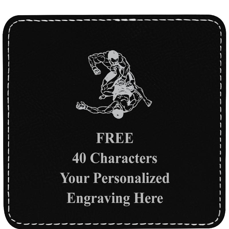 4" COASTER LEATHERETTE