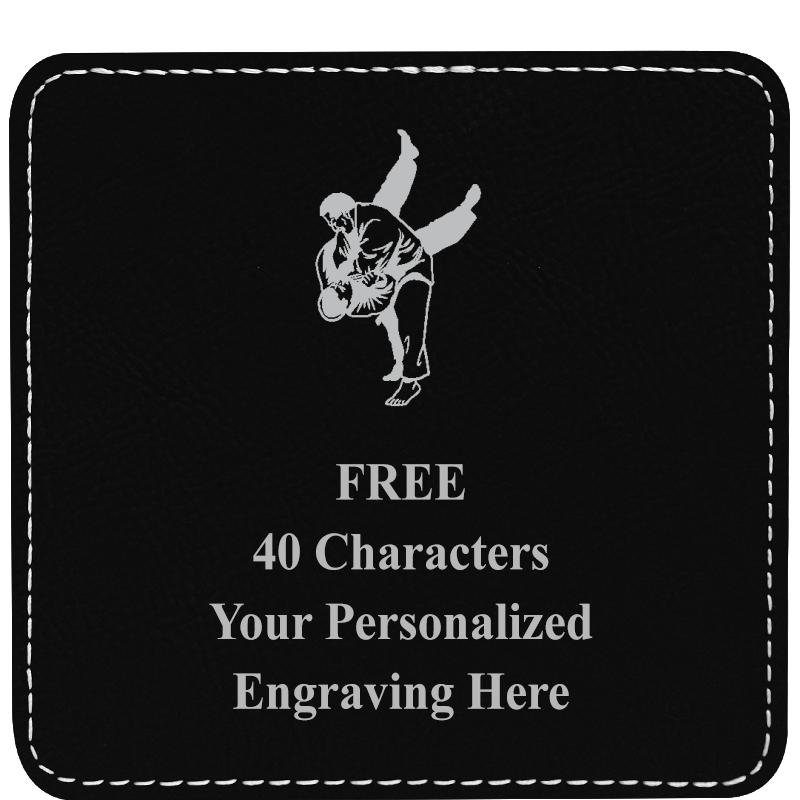 4" COASTER LEATHERETTE