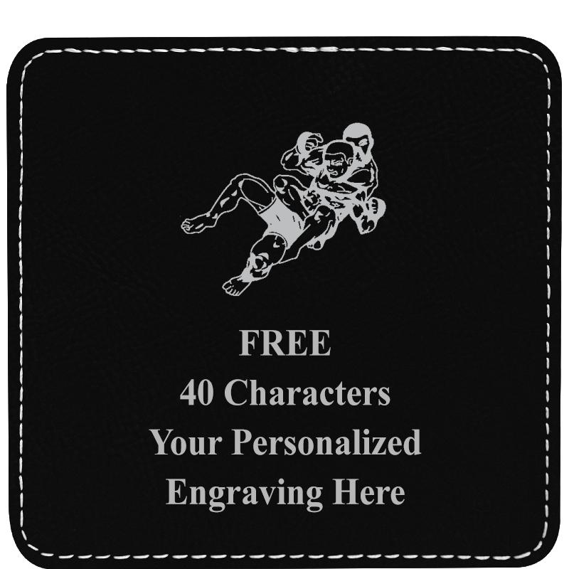 4" COASTER LEATHERETTE