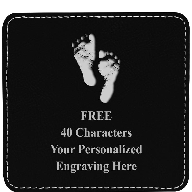 4" COASTER LEATHERETTE