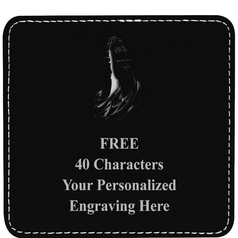 4" COASTER LEATHERETTE