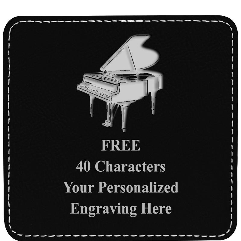 4" COASTER LEATHERETTE