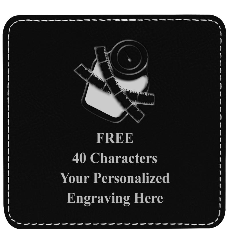 4" COASTER LEATHERETTE