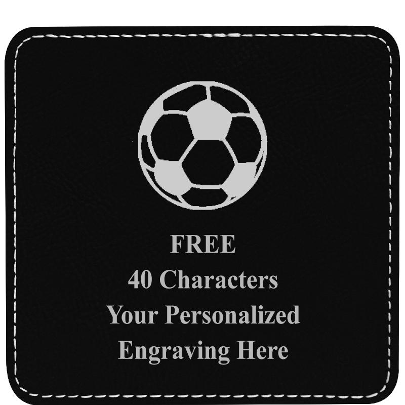 4" COASTER LEATHERETTE