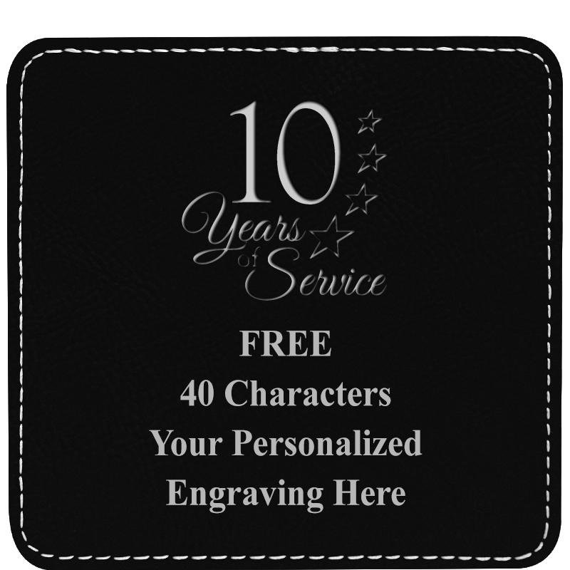 4" COASTER LEATHERETTE