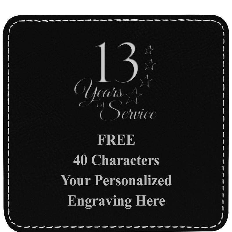 4" COASTER LEATHERETTE