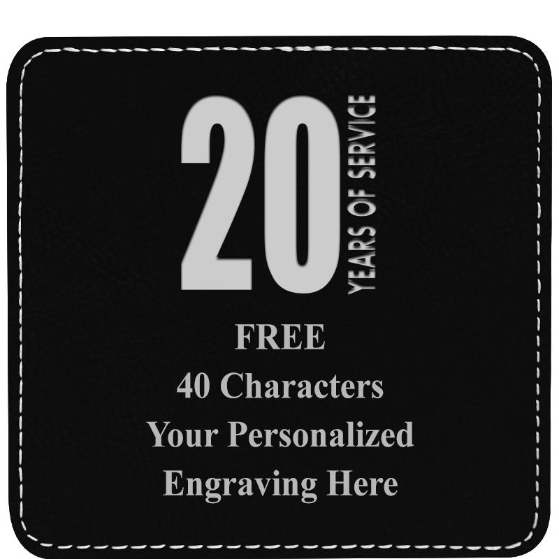 4" COASTER LEATHERETTE