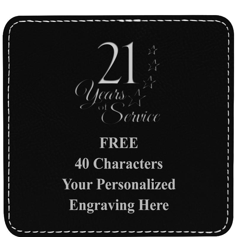 4" COASTER LEATHERETTE