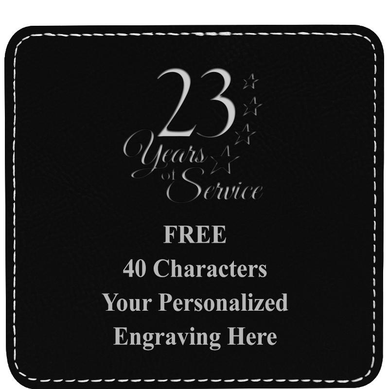 4" COASTER LEATHERETTE