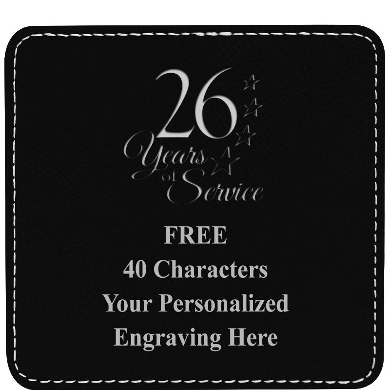 4" COASTER LEATHERETTE