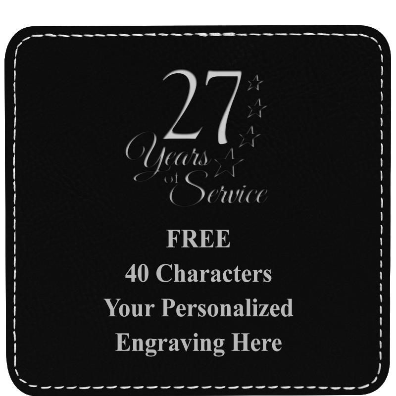 4" COASTER LEATHERETTE