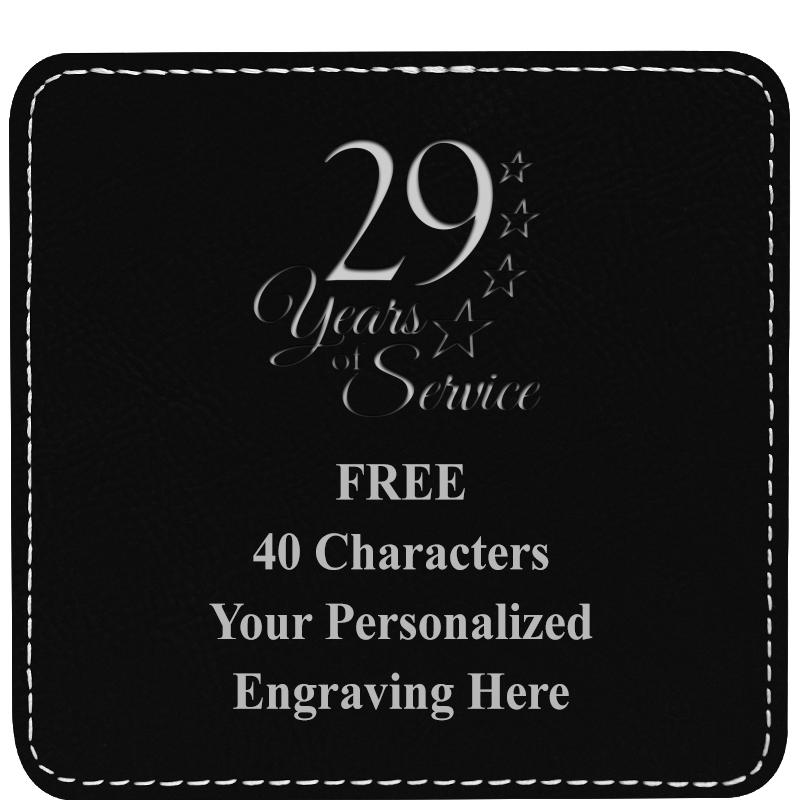 4" COASTER LEATHERETTE