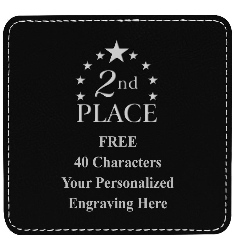 4" COASTER LEATHERETTE