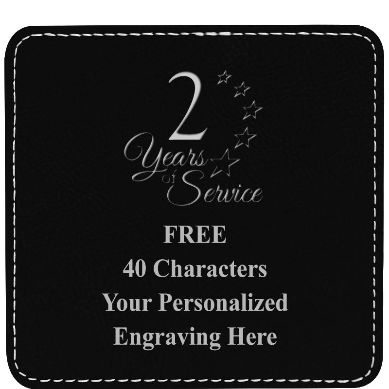 4" COASTER LEATHERETTE