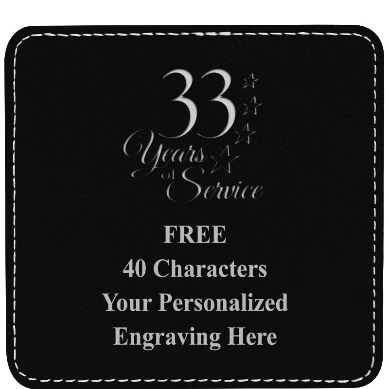 4" COASTER LEATHERETTE