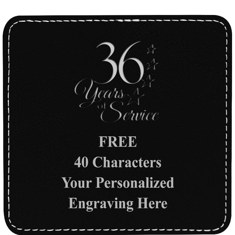 4" COASTER LEATHERETTE