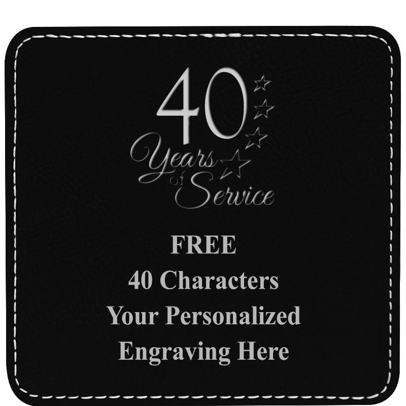 4" COASTER LEATHERETTE