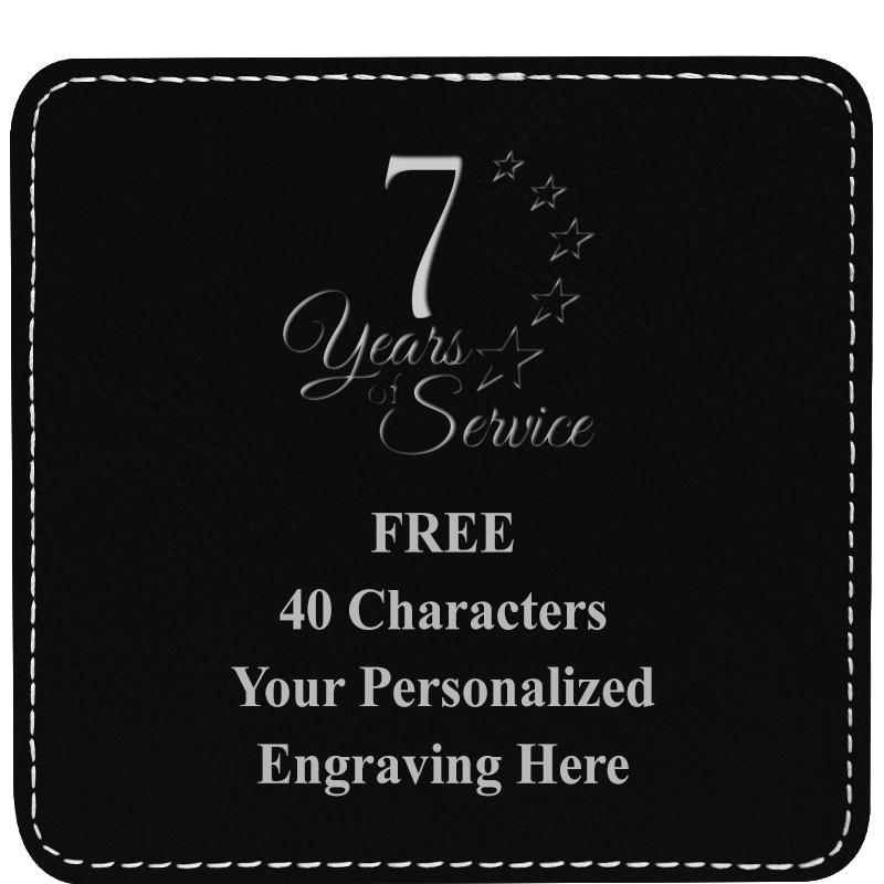 4" COASTER LEATHERETTE