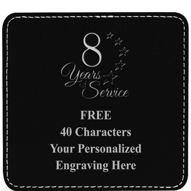 4" COASTER LEATHERETTE