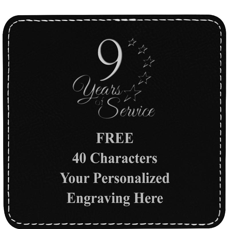 4" COASTER LEATHERETTE