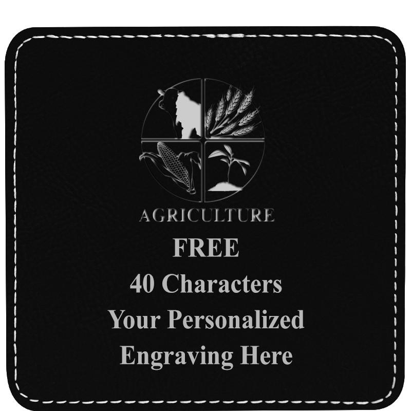 4" COASTER LEATHERETTE