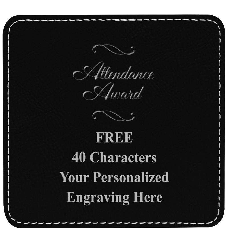 4" COASTER LEATHERETTE