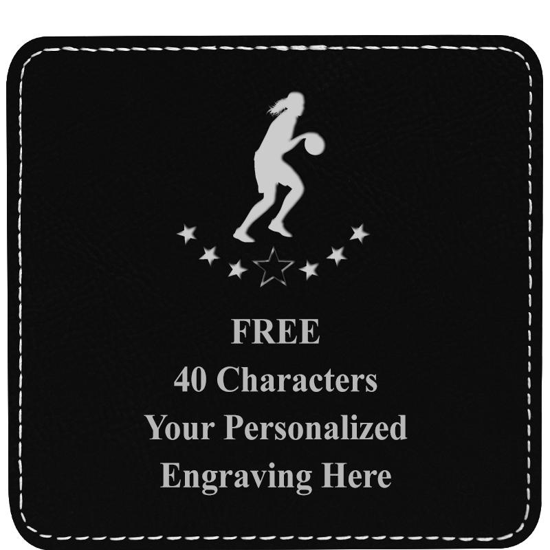 4" COASTER LEATHERETTE