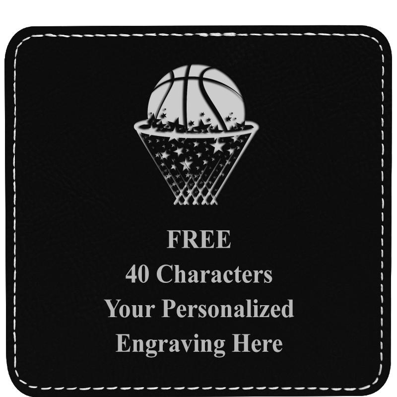 4" COASTER LEATHERETTE