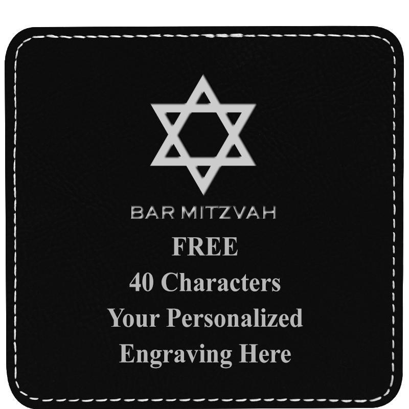 4" COASTER LEATHERETTE