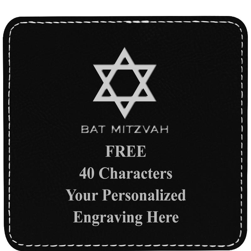 4" COASTER LEATHERETTE