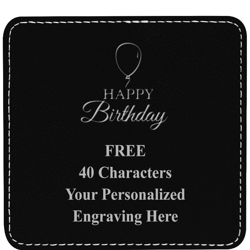 4" COASTER LEATHERETTE