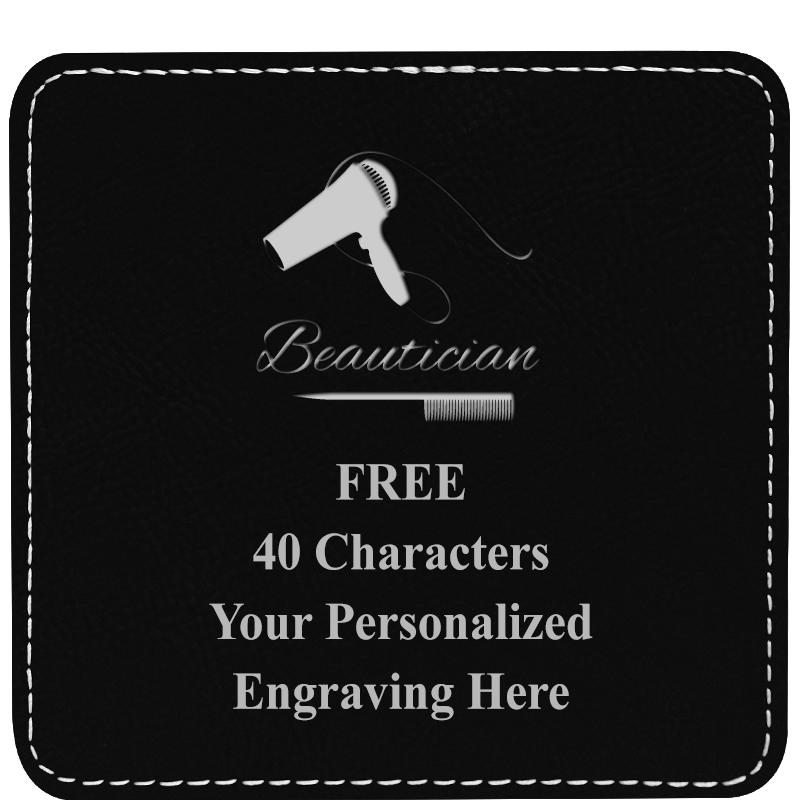 4" COASTER LEATHERETTE