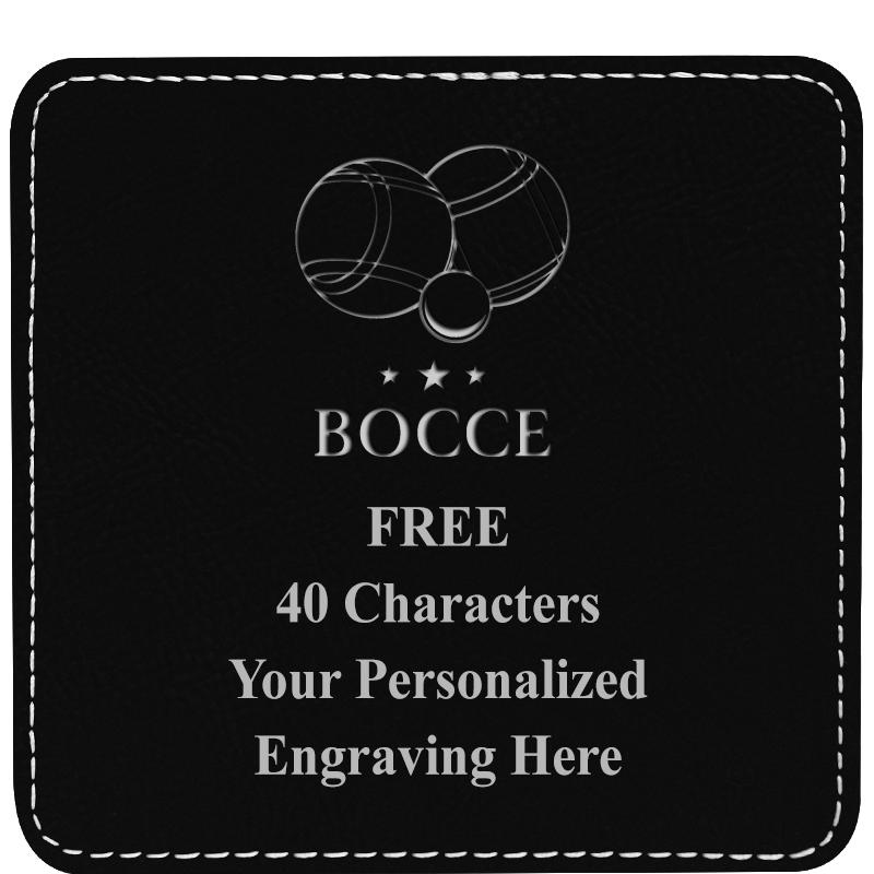 4" COASTER LEATHERETTE