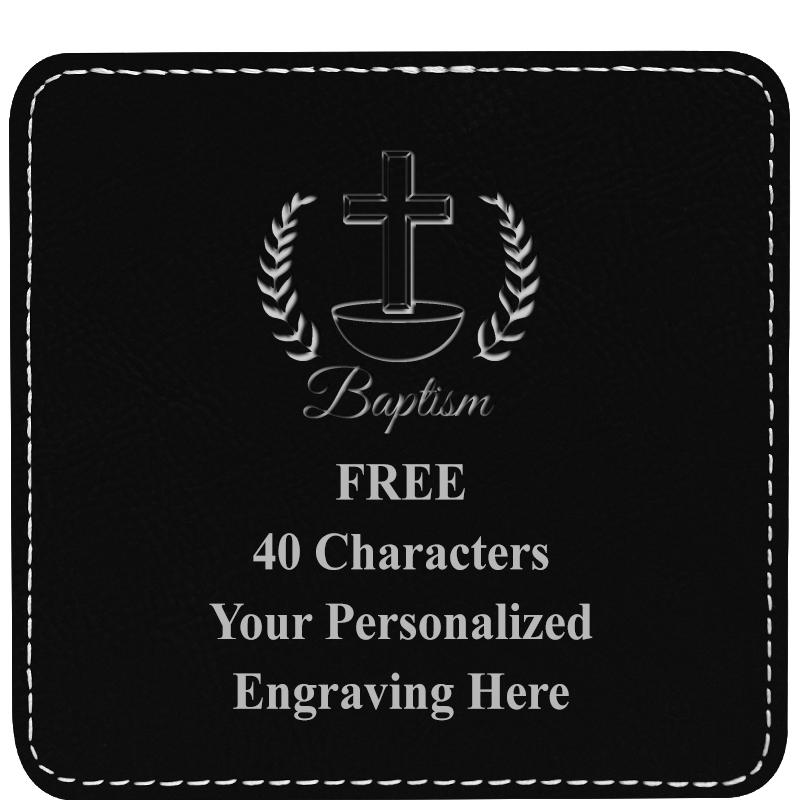 4" COASTER LEATHERETTE