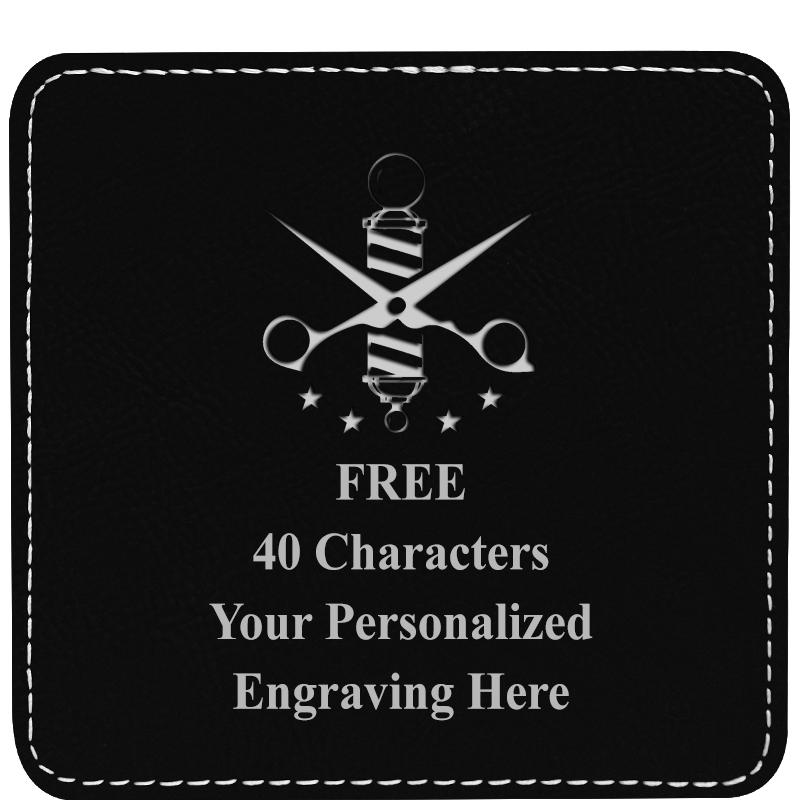 4" COASTER LEATHERETTE