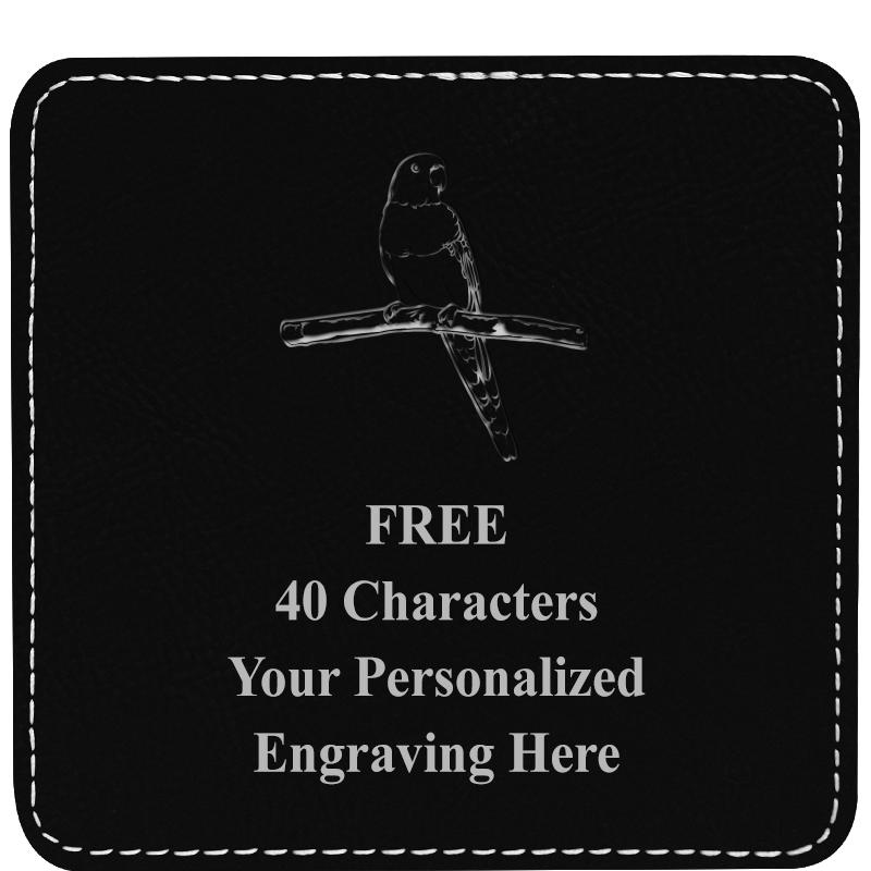 4" COASTER LEATHERETTE