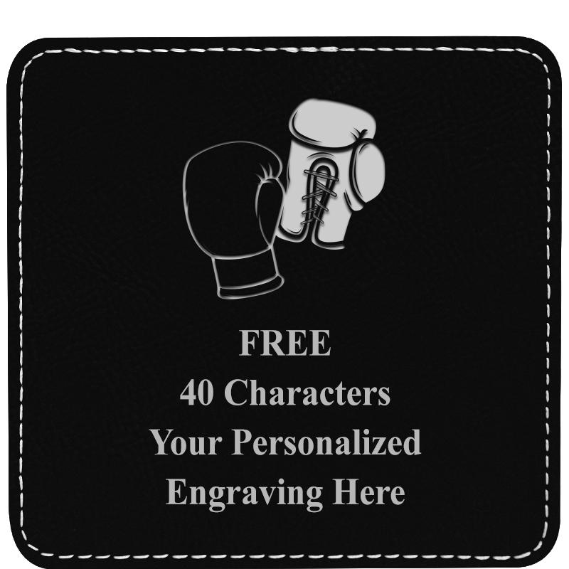 4" COASTER LEATHERETTE