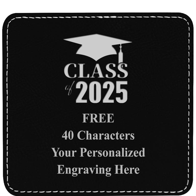 4" COASTER LEATHERETTE