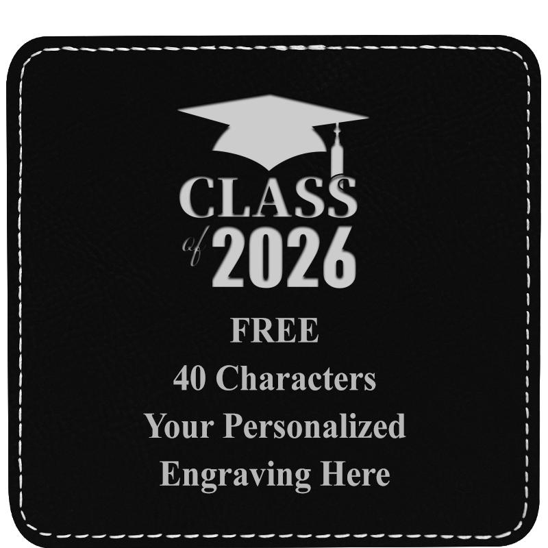 4" COASTER LEATHERETTE