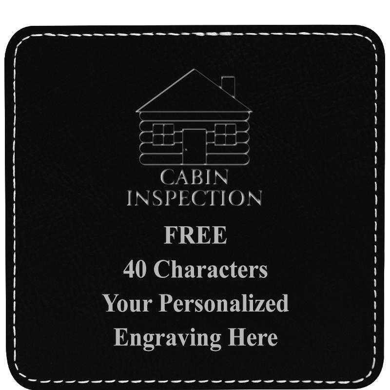 4" COASTER LEATHERETTE