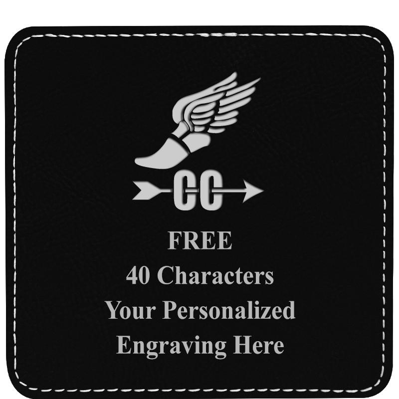 4" COASTER LEATHERETTE