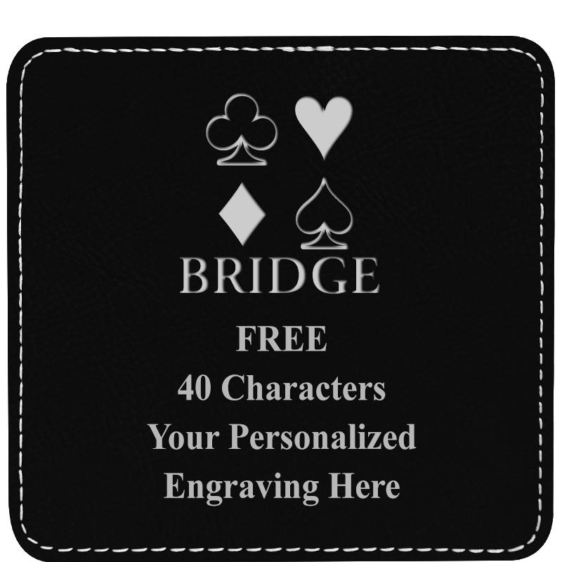 4" COASTER LEATHERETTE