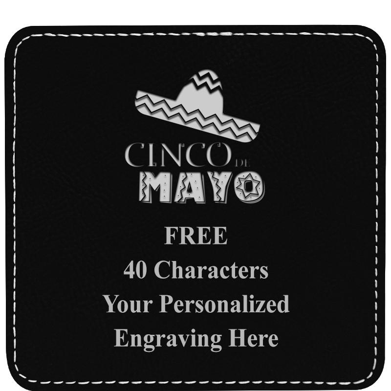 4" COASTER LEATHERETTE