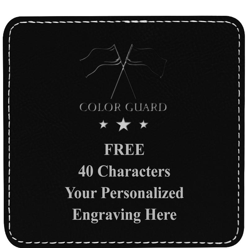 4" COASTER LEATHERETTE